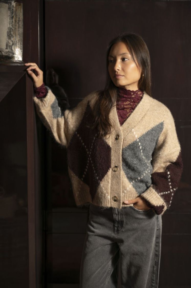 BEIGE ARGYLE